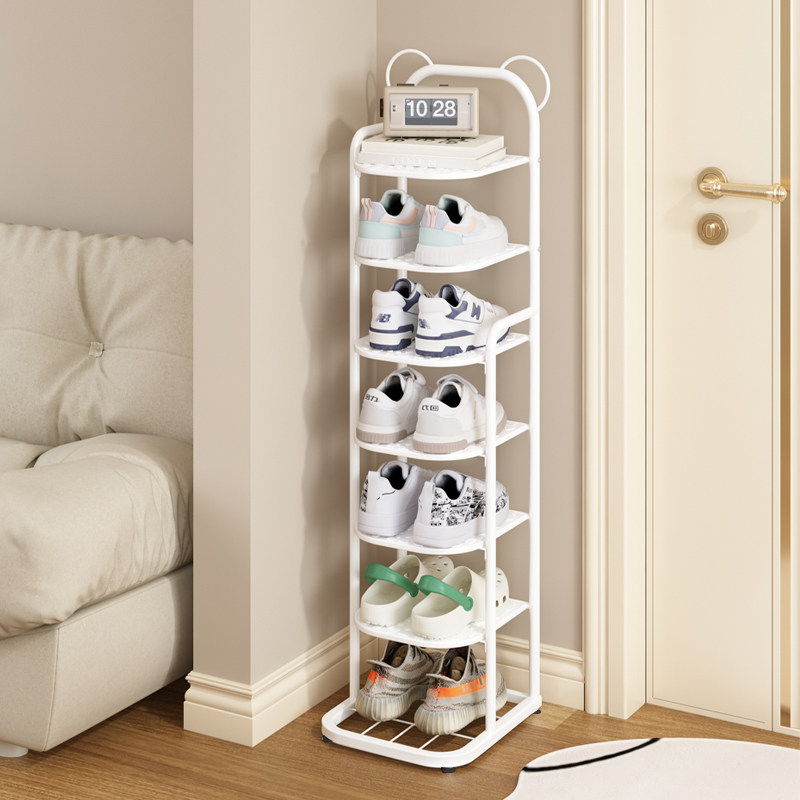 简约经济型可折叠铁艺熊耳鞋架