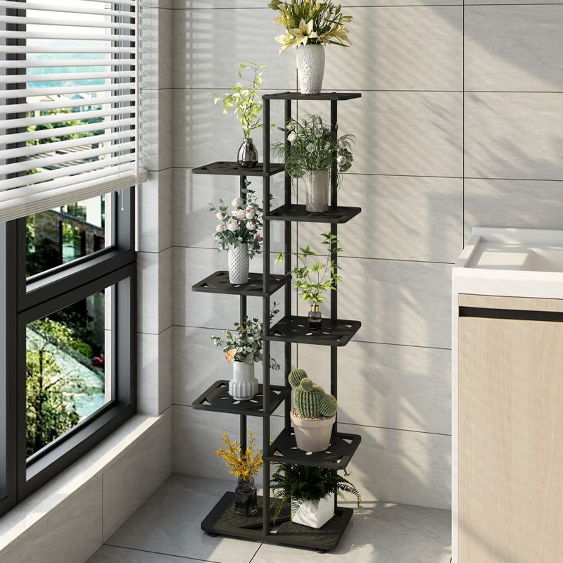 花架客厅落地式简约室内盆景摆放