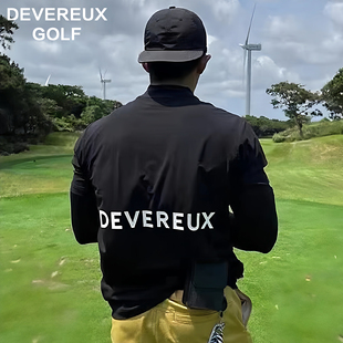 DEVEREUX GOLF高尔夫运动休闲速干透气T恤 字母印花短袖宽松T恤