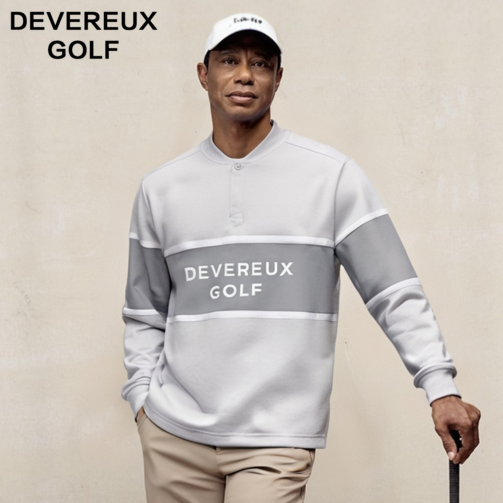 DEVEREUX高尔夫美式撞色拼接时尚立领长袖卫衣 宽松运动T恤男女,运动/瑜伽/健身/球迷用品,高尔夫上装,淘宝优惠券,粉丝福利购,淘宝优惠卷