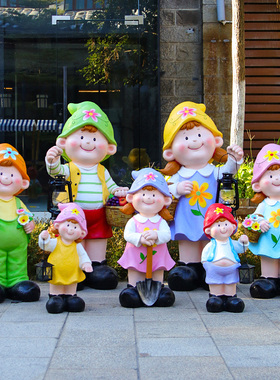 花园装饰庭院户外卡通人物摆件幼儿园店门口娃娃园林景观雕塑小品