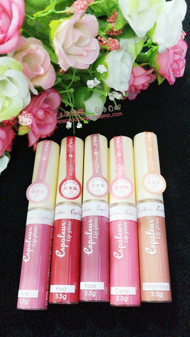 现货日本大创daiso新款espoleur显色唇釉美容成分配合唇彩唇蜜5色