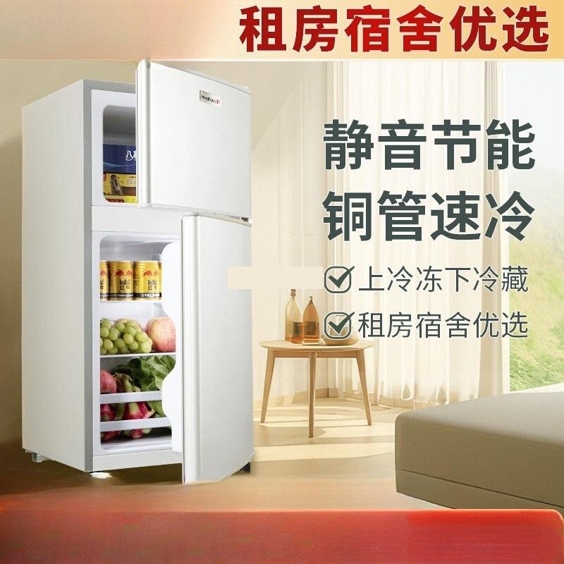 一级能效小冰箱二人用家用小型出租房宿舍用迷你双门电冰箱