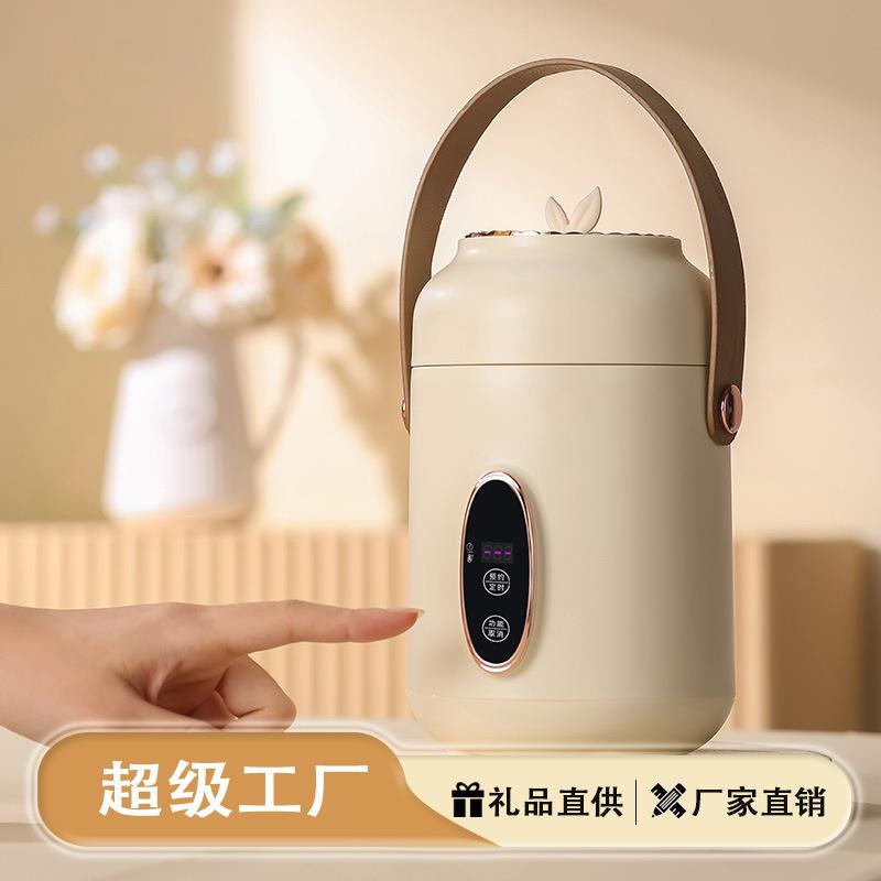 哇噢便携式养生壶家用小型多功能电炖杯办公室煮粥自动养生杯迷你