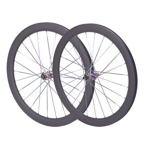 120响700C超轻公路碟刹碳纤维轮组公路自行车轮组中心锁/六孔