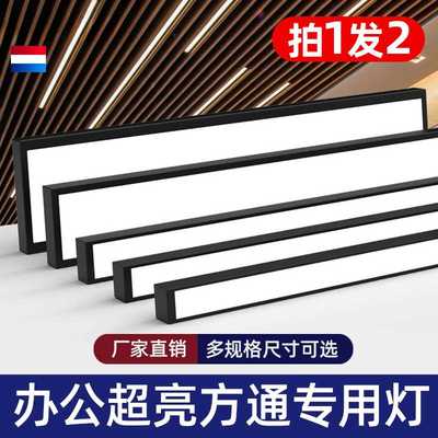 led长条灯铝方通灯格栅吊顶直播间商用灯具健身房办公室吊灯
