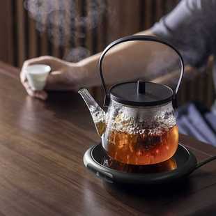 围炉煮茶银壶玻璃烧水 小坐Z8超薄电陶炉家用办公小型煮茶炉迷你款
