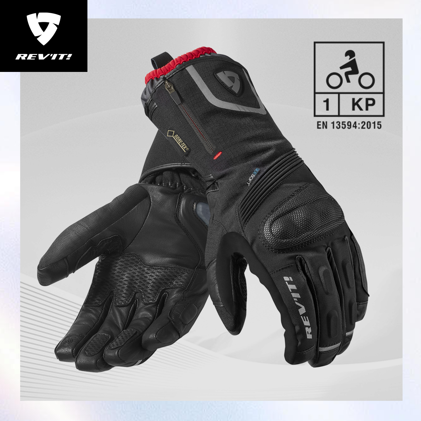 REVIT锐飞特金牛座GTX摩托车骑行手套长途摩旅防摔防风防水抗撕裂