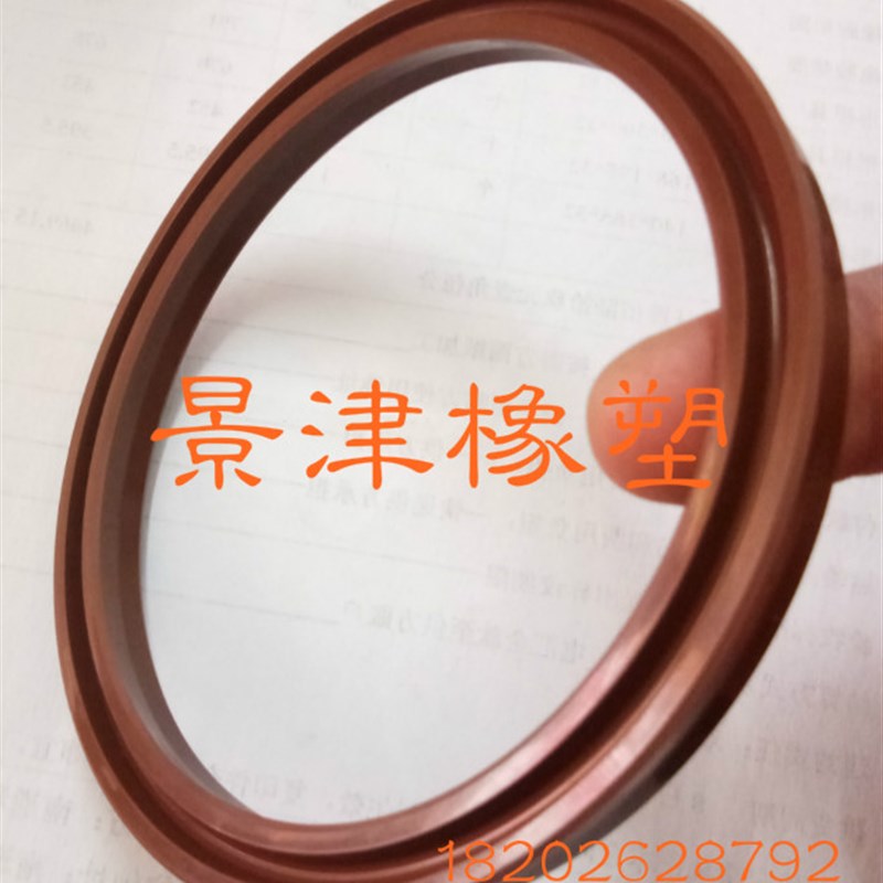 进口氟胶Y型油缸油封/耐油/耐高温无骨架油封/氟胶液压油缸密封圈