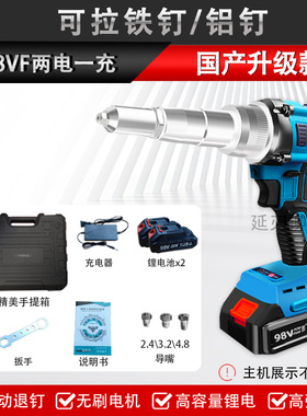 全自动免打孔柳钉神器电动柳钉枪拉卯枪抽芯不锈钢拉钉枪工业级