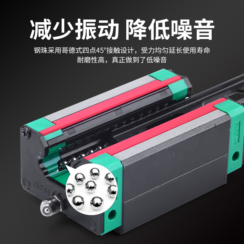 厂家现货HGW加长法兰重型线性精密滑轨滑台高组直线导轨滑块