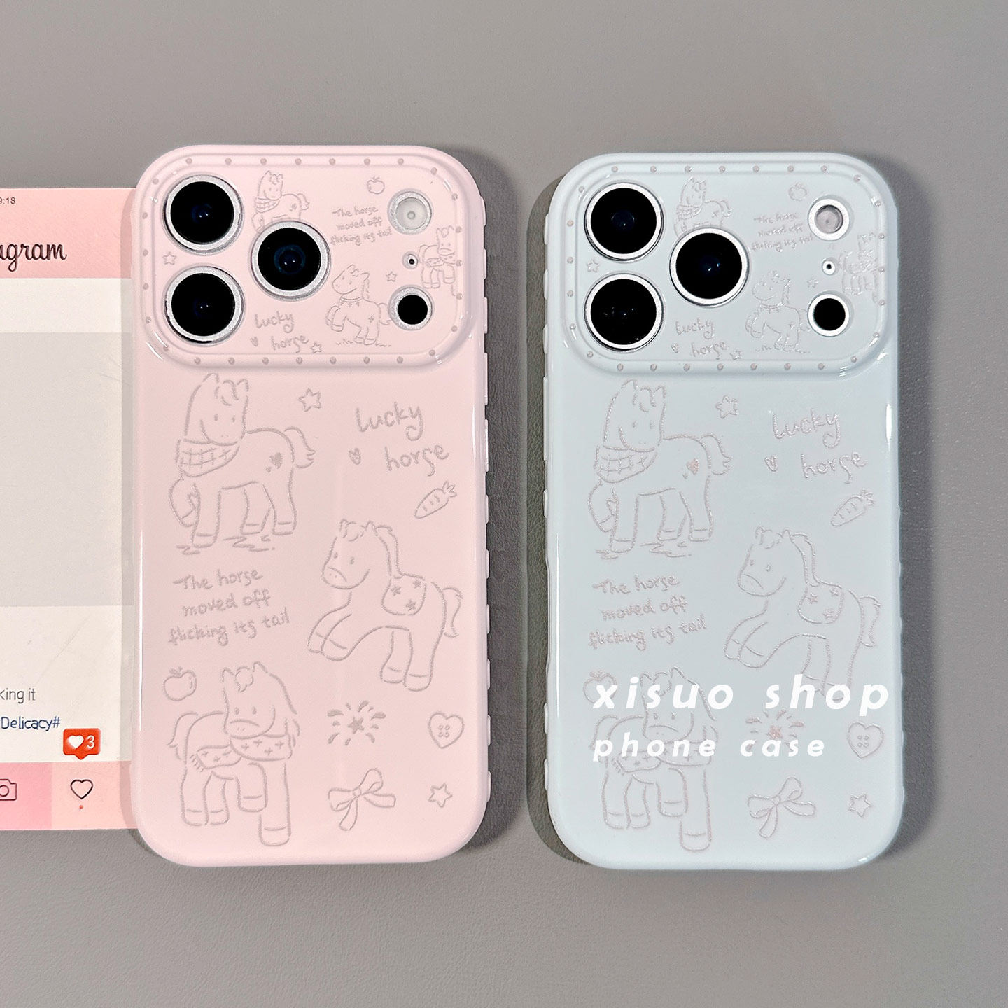 简约线条小马卡通适用苹果17手机壳iPhone17Promax新款16高级感15保护套13硅胶14防摔全包创意情侣男女软马年,3C数码配件,手机保护套/壳,淘宝优惠券,粉丝福利购,淘宝优惠卷