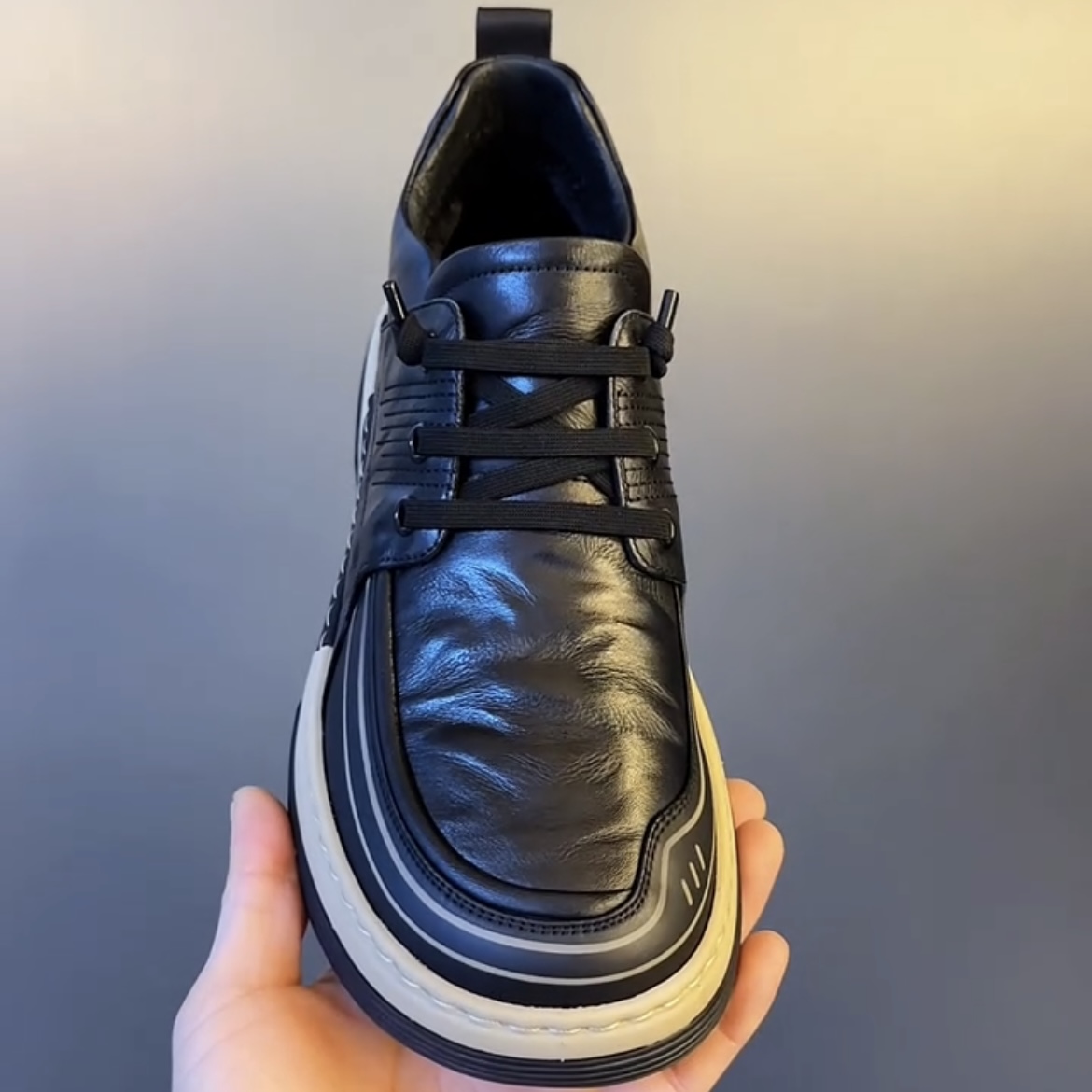 1601广州秋季款新品轻奢商务休闲高端时尚橡胶鞋底舒适洋气男鞋NR