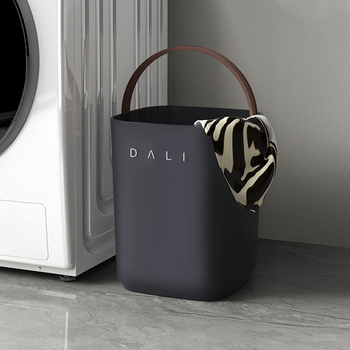 丁大力手提方桶24L轻奢垃圾桶