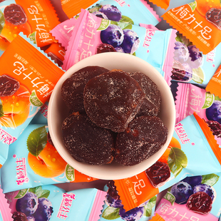 新品梅味软糖蓝莓话梅软糖果休闲零食糖果酸甜软糯独立包装365克