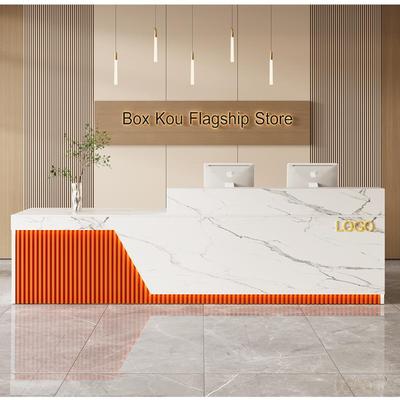 吧台前台公司柜台培训机构接待台高级感奶茶店服装店美容院收银台