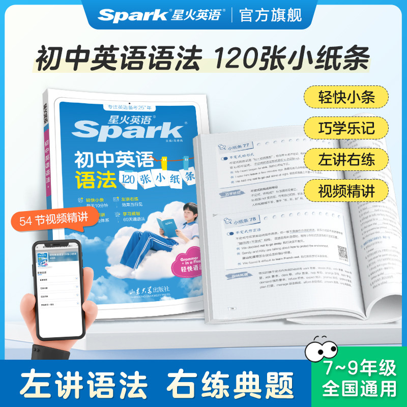星火英语初中语法小纸条120张