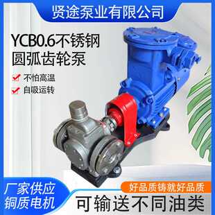 304不锈钢齿轮泵YCB0.6 不锈钢圆弧齿轮泵 压力泵电动增压燃油泵