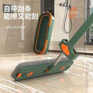 带桶平板拖布替换干湿两用其它 免手洗拖把家用懒人拖地一拖净新款