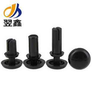 直供黑色尼龙铆钉R型子母铆钉尼龙卡扣塑料铆钉R20R26R30R35R40R5