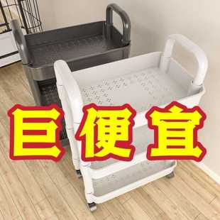 院专用小推车车三层理发店美发美甲手推工具车收纳置物架带移动轮