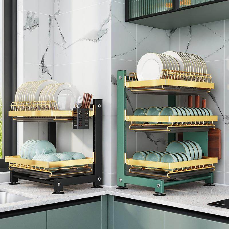 厨房卡扣式可调节多功能盘子碗碟刀具砧板筷子叉勺收纳沥水置物架,厨房/烹饪用具,碗架,淘宝优惠券,粉丝福利购,淘宝优惠卷