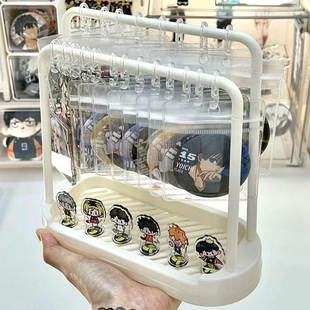 挂谷子架子谷子陈列架谷子展示支架小型吃谷好物收纳架吧唧立牌架