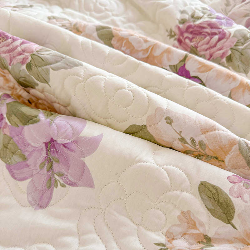 新款纯棉床裙单件公主风蕾丝花边床罩夹棉加厚床套罩防尘四季通用