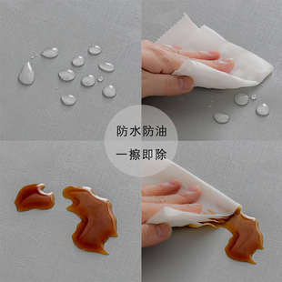 酒店大圆桌桌布防水防油免洗饭店餐桌布转盘套轻奢高级感圆形台布