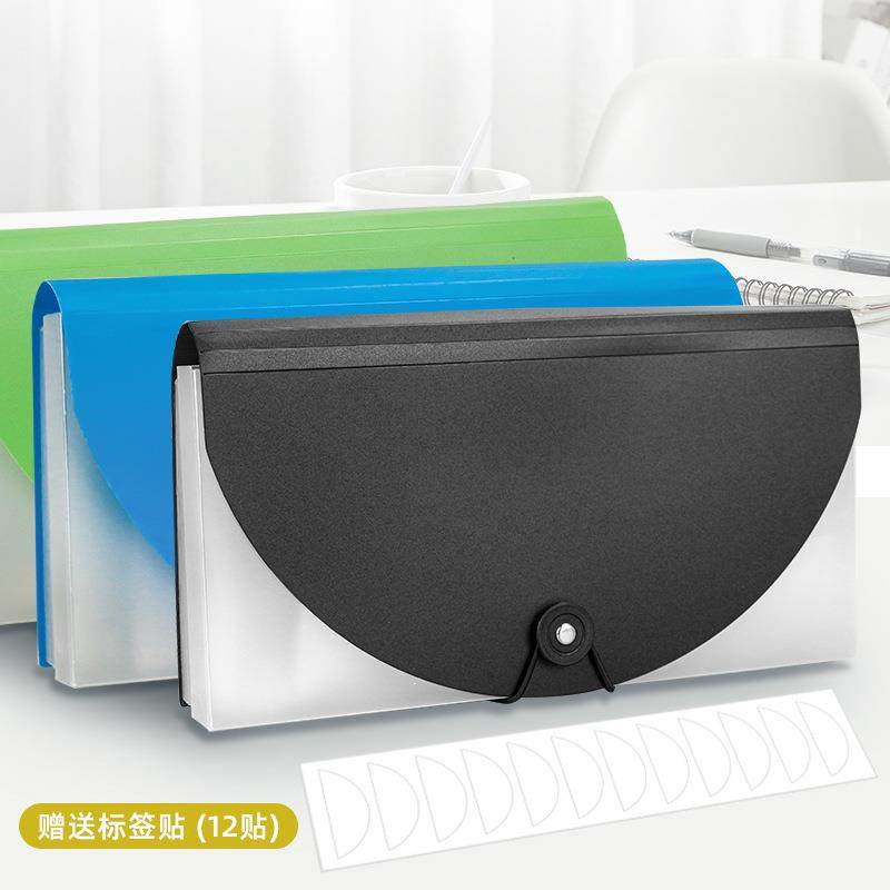 厂家13格多功能带盒风琴包多层财务账单收纳夹小号票据袋迷你