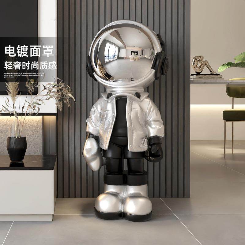 创意太空人客厅摆件大型落地沙发电视柜旁边轻奢家居装饰品宇航员