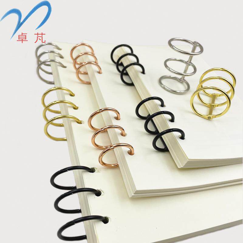 活页三孔装订环 本册活页扣环 三连圈 装订铁环扣活页三环扣