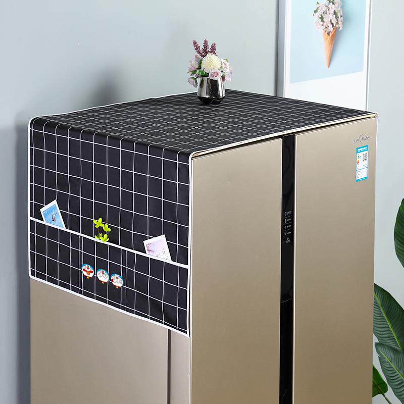 厂家家用冰箱巾防尘罩收纳整理袋牛津布现代简约耐脏冰箱盖布