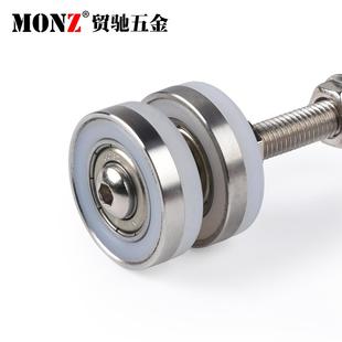 贸驰五金折叠门万向吊轮滑轮活动门隔断门推拉门移门滑轨吊轨轨道