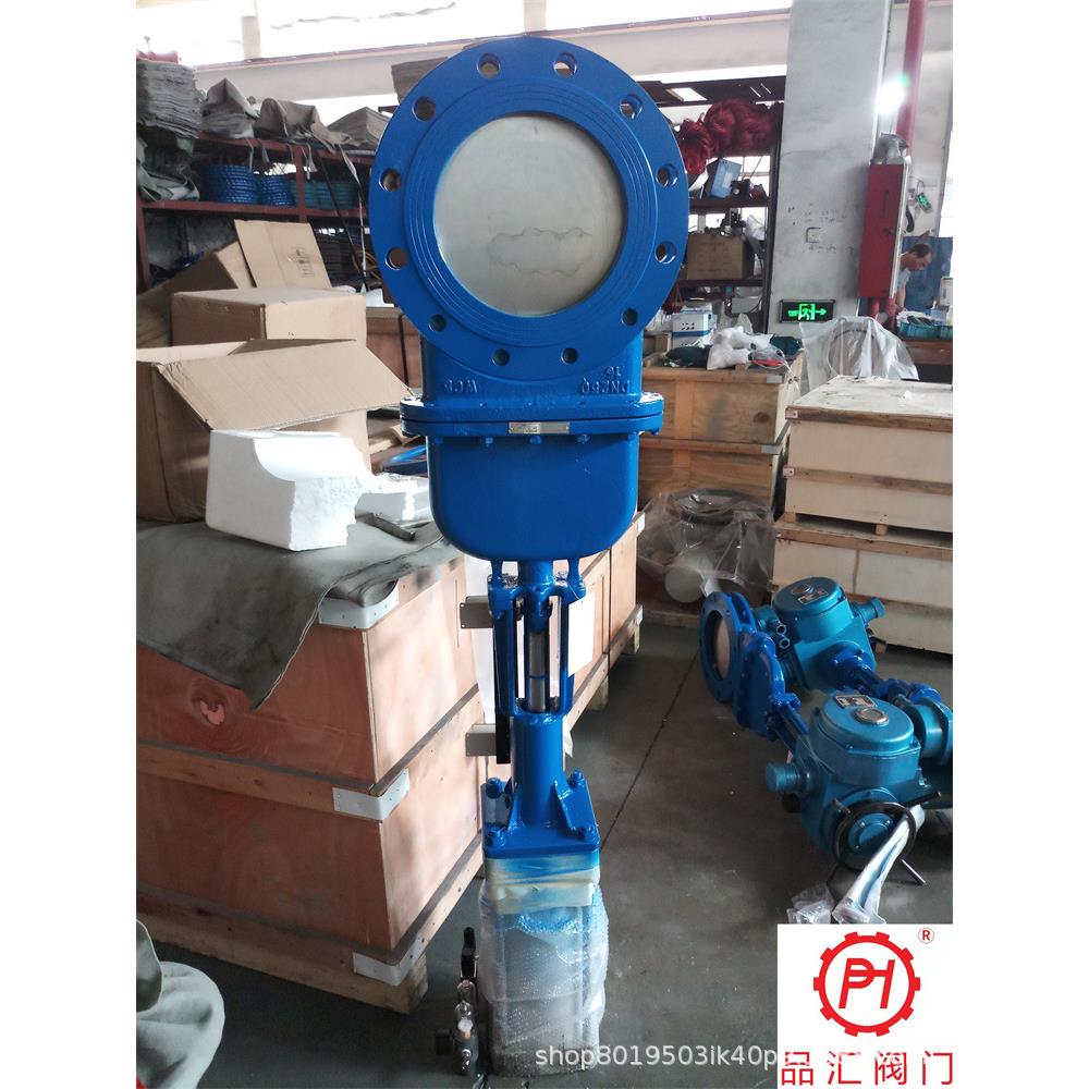 厂家现货DMZ673X-10C-DN200气动刀闸阀耐磨铸钢不锈钢插板阀 污水