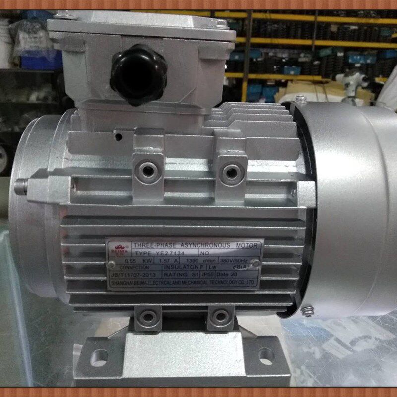 三相异步电动机 YEj2 7134 0.55KW 轴径16mm  卧式 380V 铝壳铜线