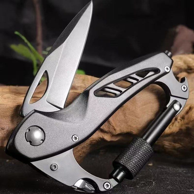 户外登山扣多功能野外生存刀具绳子挂钩弹簧锁扣S铝合金钥匙快挂,个人护理/保健/按摩器材,理发器配件,淘宝优惠券,粉丝福利购,淘宝优惠卷