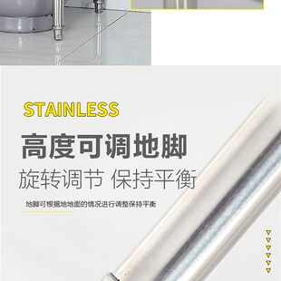 新品不锈钢工作台二三层家用厨房收纳操作L台灶台架一层打荷饭店