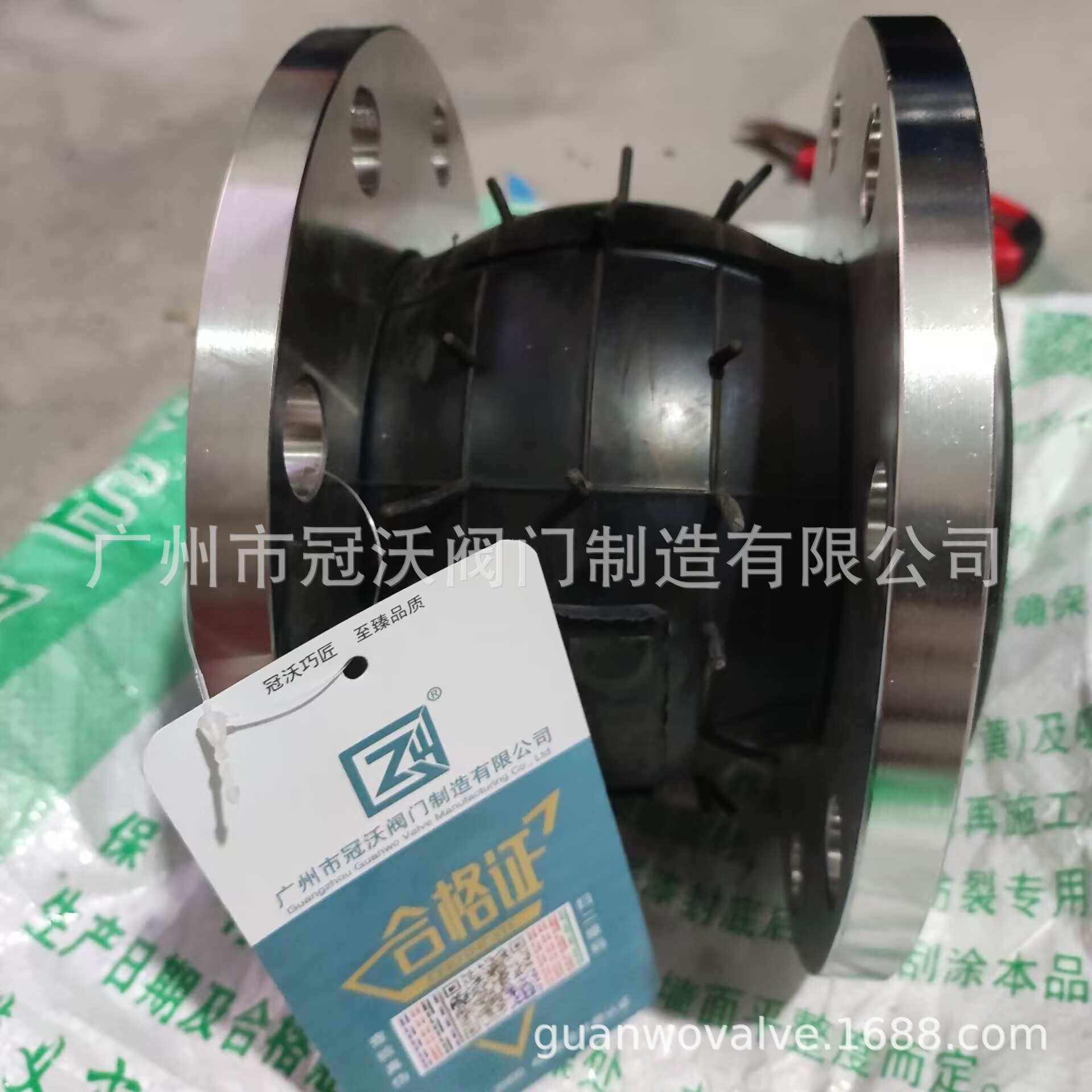 橡胶软接头 橡胶伸缩接管 JZH1橡胶补偿器 冠沃不锈钢橡胶软接头