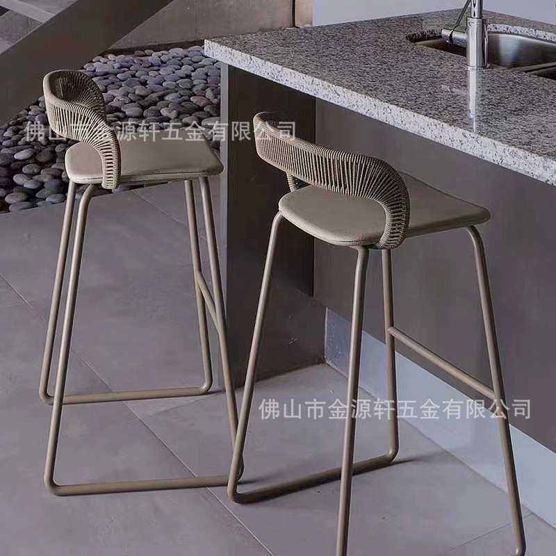 阳台小创意北欧休闲藤编户外餐桌椅子酒店家具花园设计庭院三件套