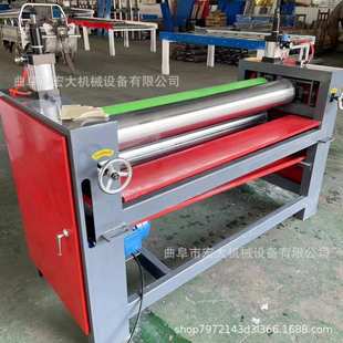 导热油加热涂胶机 下胶量均匀可调 单面木工板门板复合板涂胶机