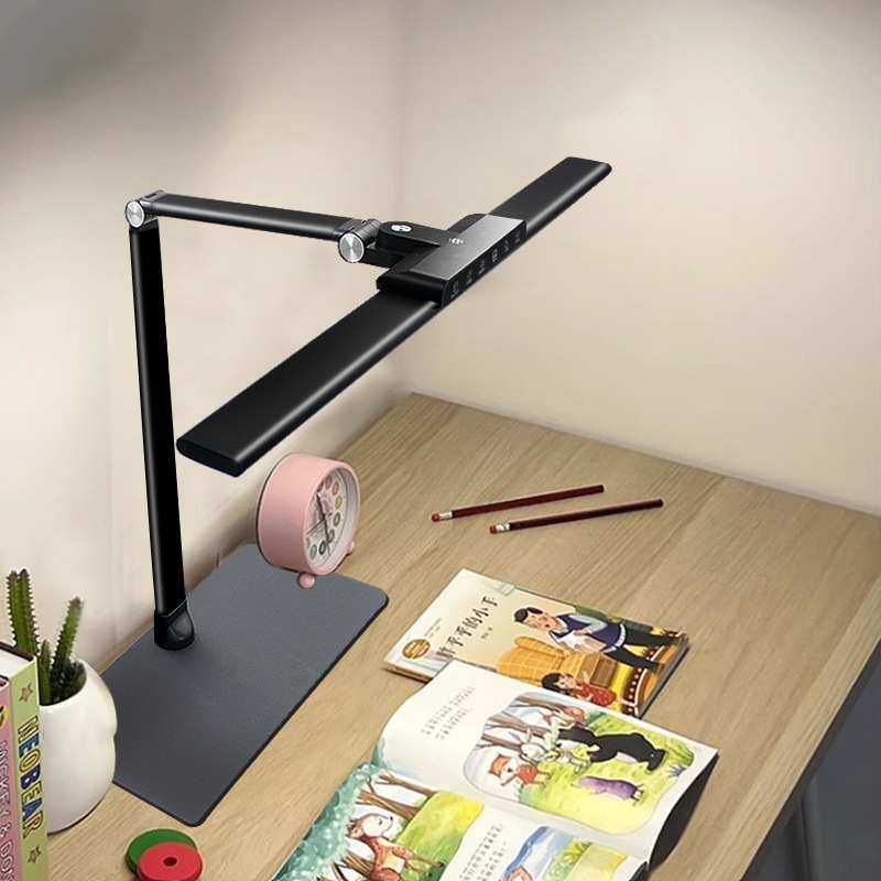 台灯LED工作美甲纹锈铝合金折叠触摸5档调光学生阅读AAA工厂