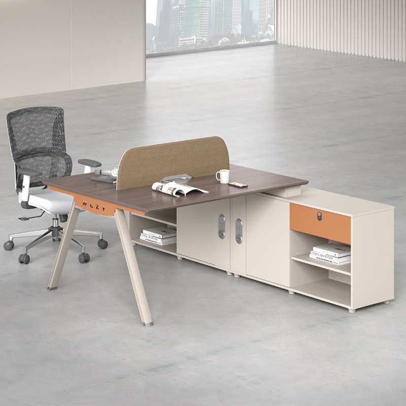 E0带抽屉办公室办公桌位位办公卡座电脑桌屏风职员桌办公家具