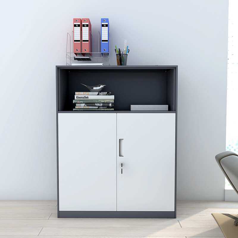 厂家直销 钢制文件柜办公矮柜桌边柜侧柜储物柜隔断柜铁皮柜白色