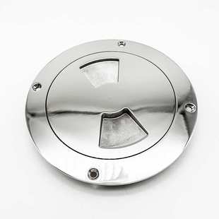 不锈钢316甲板圆盘船用游艇圆形检查口盖船舱盖检测口灯罩甲板盖