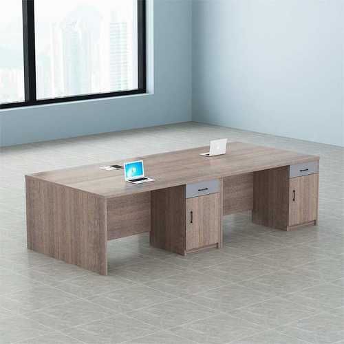 简约现代办公桌办公室单人工作台电脑桌家用台式书桌职员桌椅组合