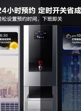 德玛仕（DEMASHI）步进式开水器 商用直饮水机 定时开水机304内胆