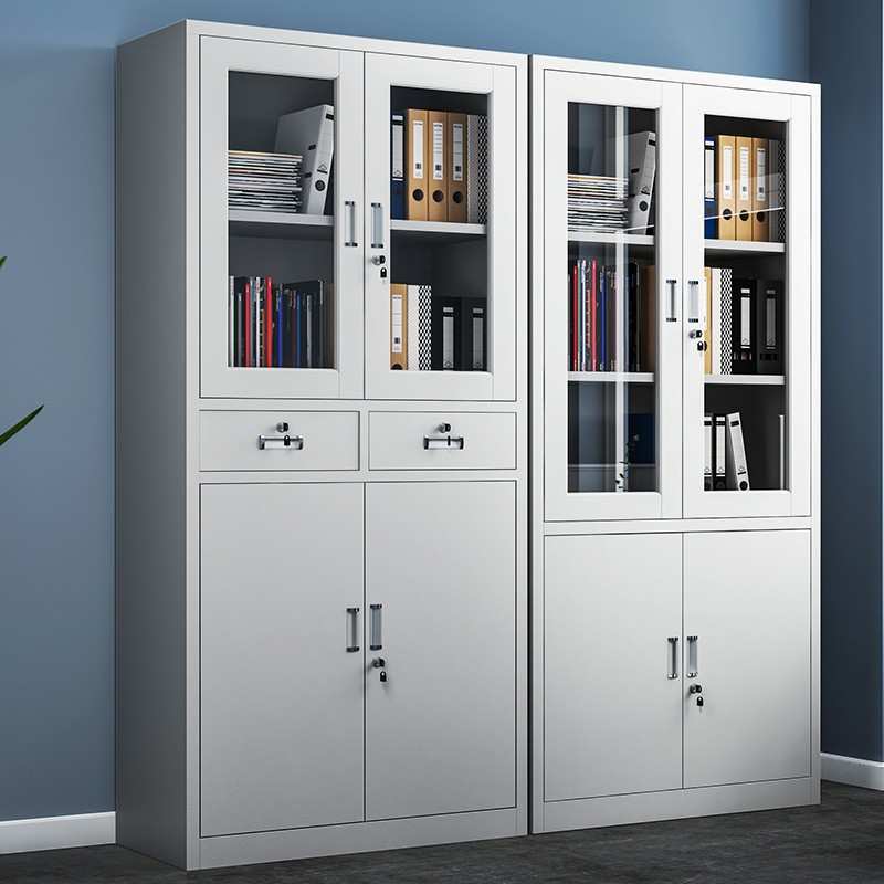 钢制文件柜铁皮柜办公室带锁财务档案柜资料柜储物柜凭证柜