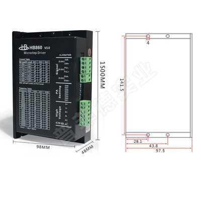 鸿宝达86两相步进驱动器HB860 HB860C电压AC18-80V/DC24-118v交直