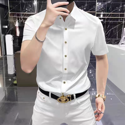 JERMYNATURED凉感无痕短袖衬衫